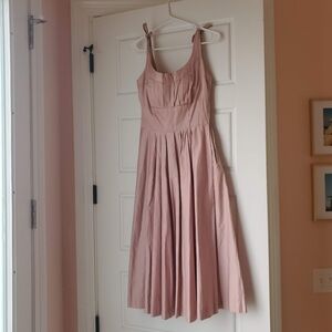 Pink Vintage Tie-Strap Ballerina Dress